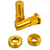 Rim lock nuts gold